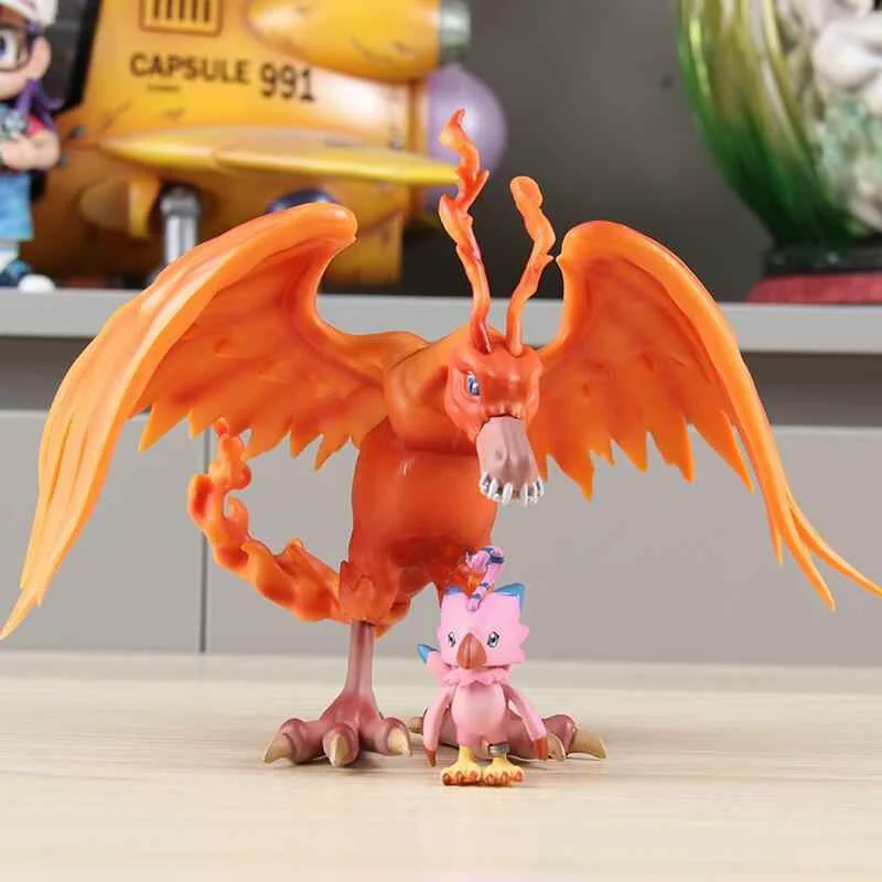 Digimon Anime Figure Piyomon Figures  Birdramon Figures Garudamon Figures GK Pvc Statue Doll Collection Decoration Toy Xmas Gift