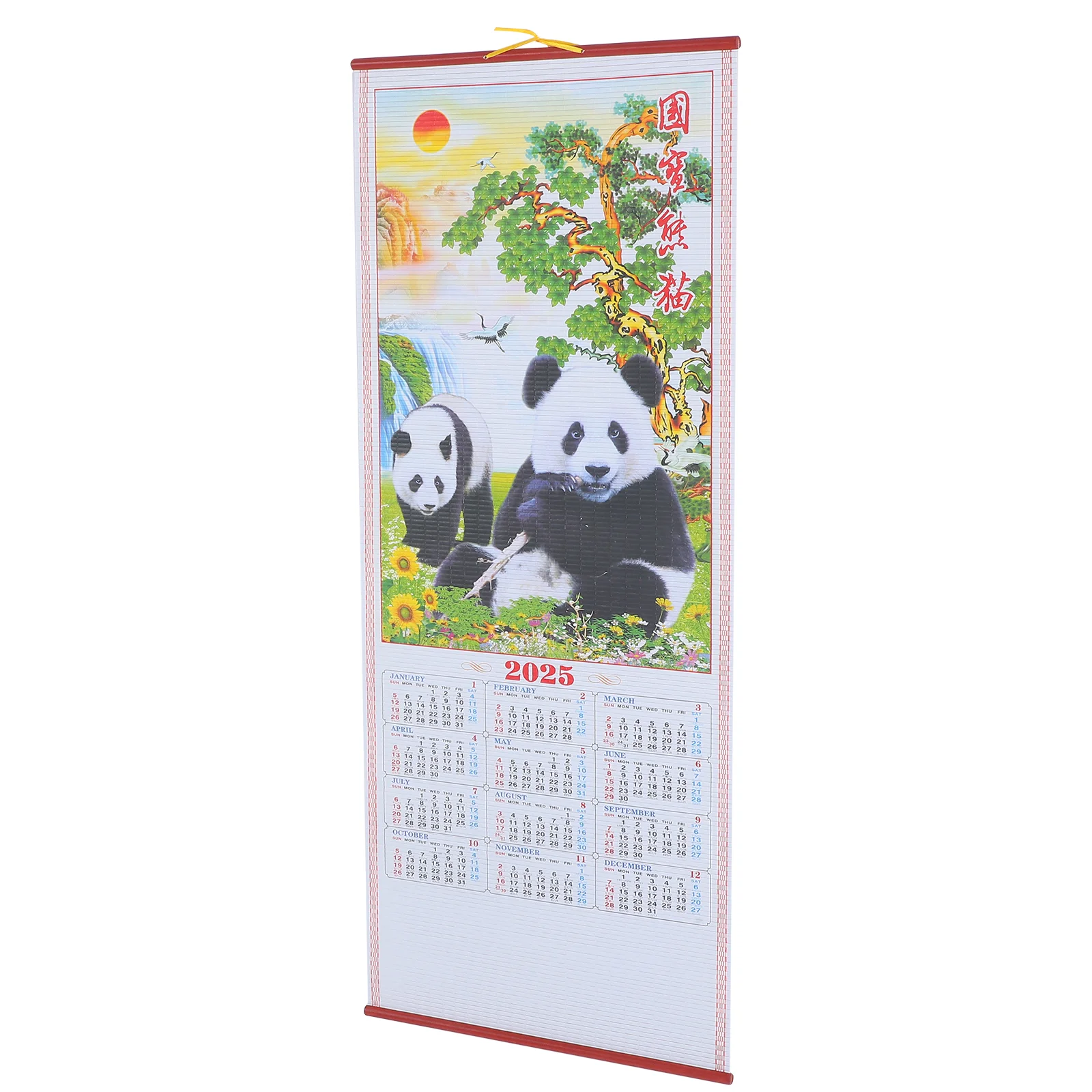 2025 Hanging Calendar Traditional Chinese Year of The Snake Scroll Wall Small Household Monthly