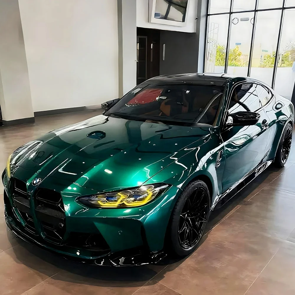 Pellicola PPF Autoriparante in TPU Verde Pietra Madreperla per Car Wrapping Completo Anti-Graffio, Pellicola Vinilica per Cambio Colore Auto