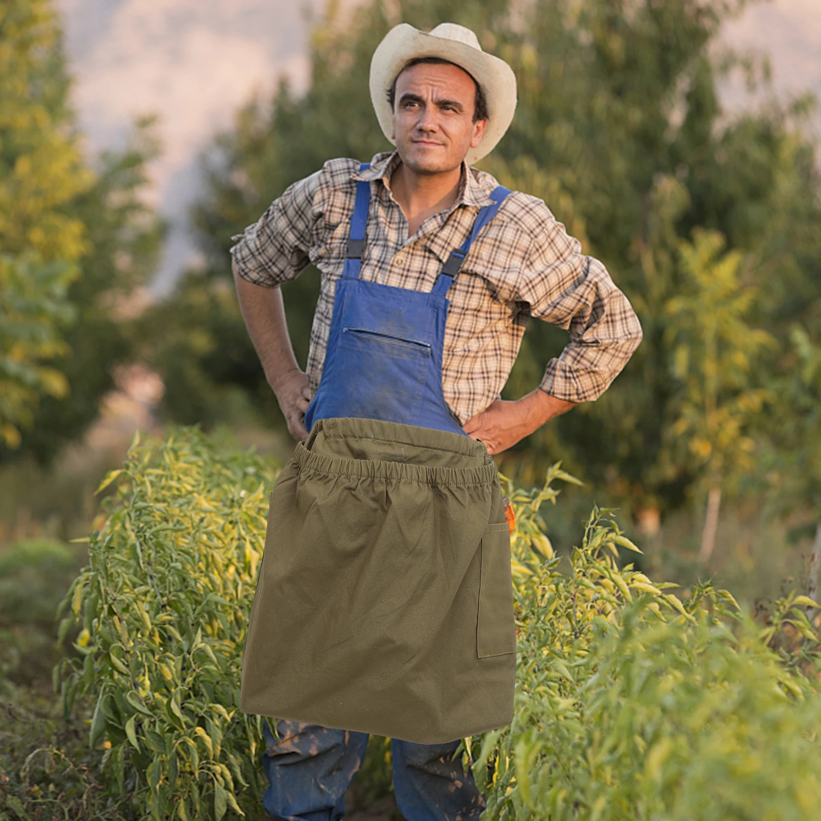 

Fruit Vegetable Picking Apron Bag Gardening Supplies Large Capacity Canvas Storage Harvest Tools Pocket Gardening Gift