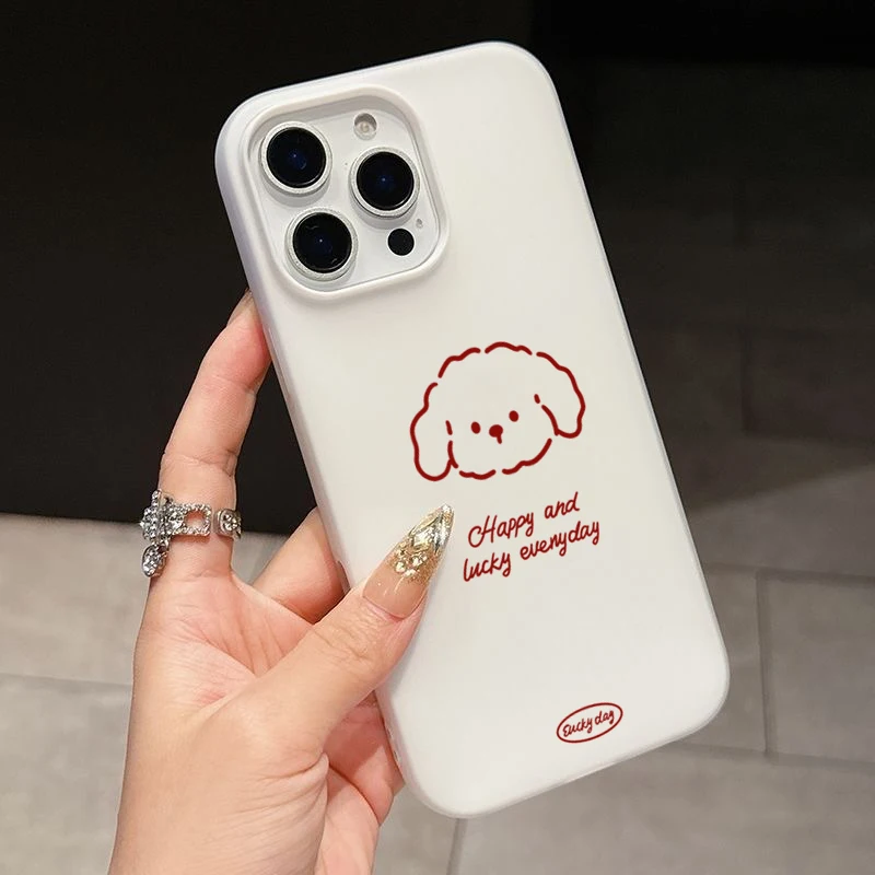 Capa de Telefone 2 em 1 com Padrão de Cachorrinho Fofo em Cores Matte para Motorola Moto Edge G Stylus 60 Power Fusion Neo Pro 2025 4G 5G