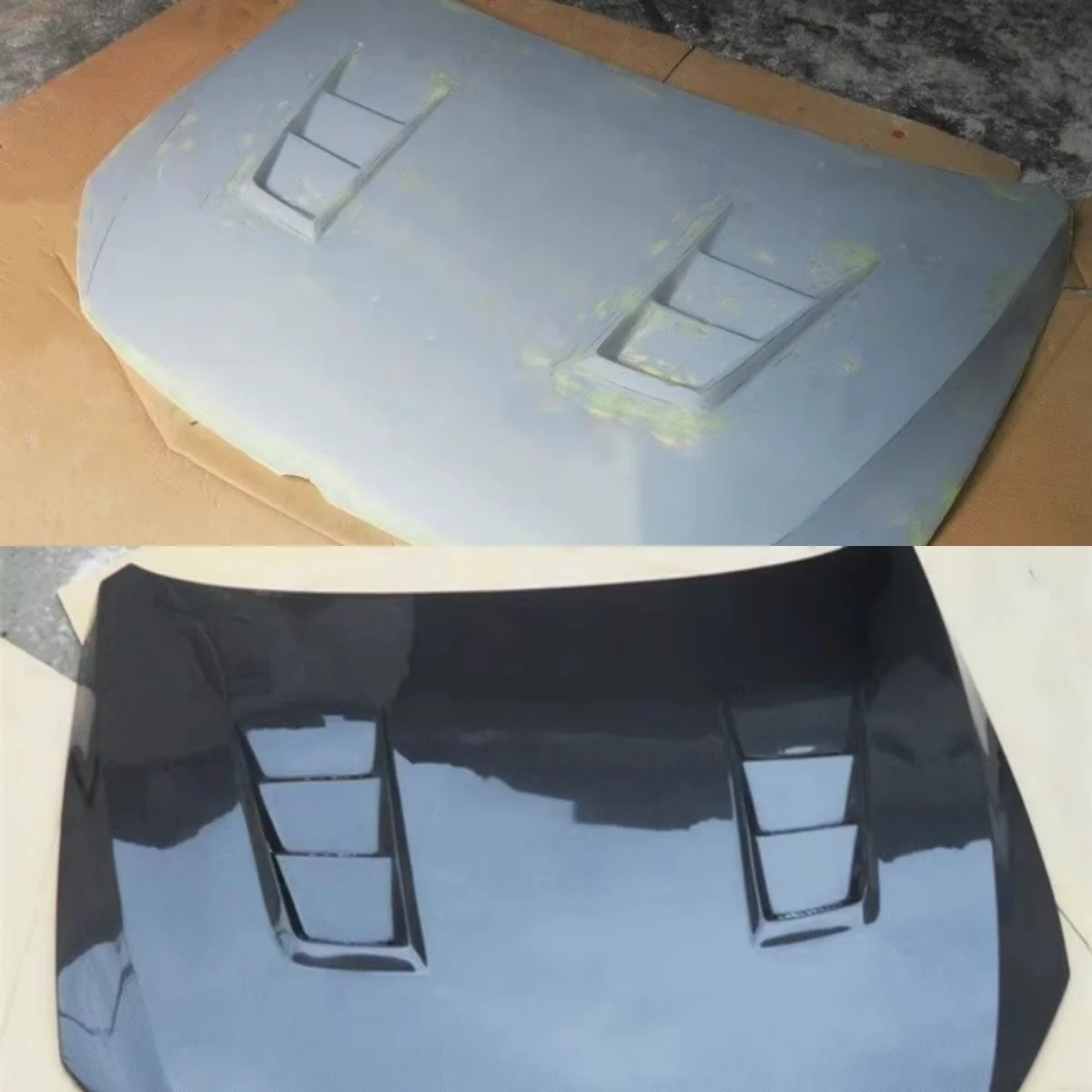 

Unpainted Resin Carbon Fiber Car Engine Hood For Modified Volkswagen vw Sagitar Mk6 Modified Engine Cover Bonnet Light Weight