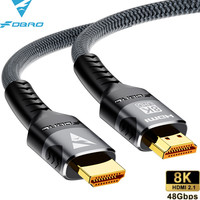 FDBRO 8K HDMI 2.1 Cable 4K@120Hz 8K@60Hz HDMI2.1 Cable 48Gbps Adapter For RTX 3080 eARC HDR10+ Video Cable PC Laptop TV box PS5