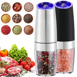 Electric Herb Coffee Grinder Automatic Gravity Induction Pepper Shaker Gravity Spice Mill Adjustable Grinder Kitchen Mill Tool