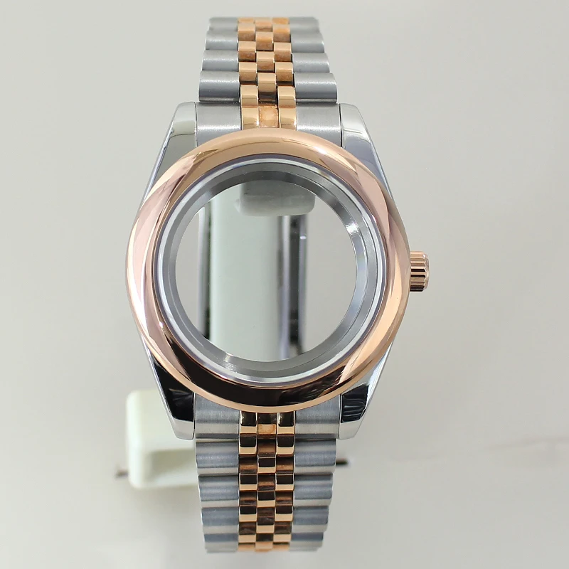 

36mm/39mm Luxury Watch Case NH35 Sapphire Glass For Oyster NH35 NH36 NH38/34 4R36 Miyota 8215 Movement Jubilee bands 28.5mm Dial