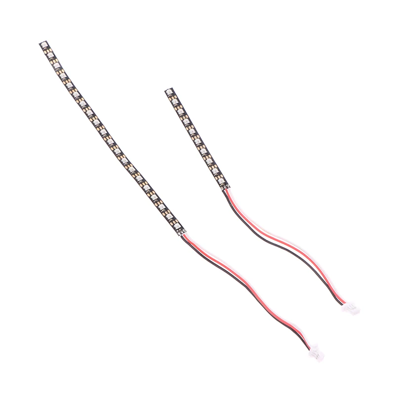 SN New WS2812 Chip 3.5mm Width 5V Flexible Strip Board Built-in 10 / 20pcs RGB LED IC 50 / 100mm Length For RC FPV Racing Drones