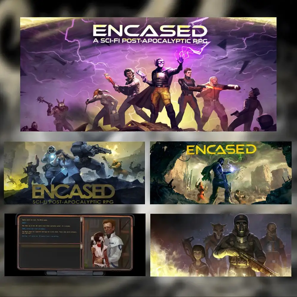 Dark Strategic Game E-Encased Mouse Pad Large Thick Desk Pad Stitched Edges Gaming Mouse Mat for PC