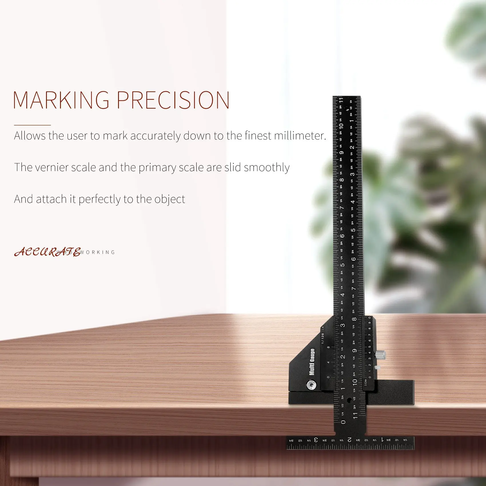 【Tools & Parts】 Multi Gauge Woodworking Multifunctional Ruler,Angle Ruler Woodworking Tools