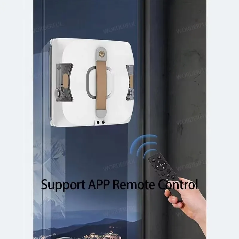 Electric Automatic Window Cleaning Robot with Intelligent Path Planning Water Spray Feature & APP/Remote Control Glass Cleaner