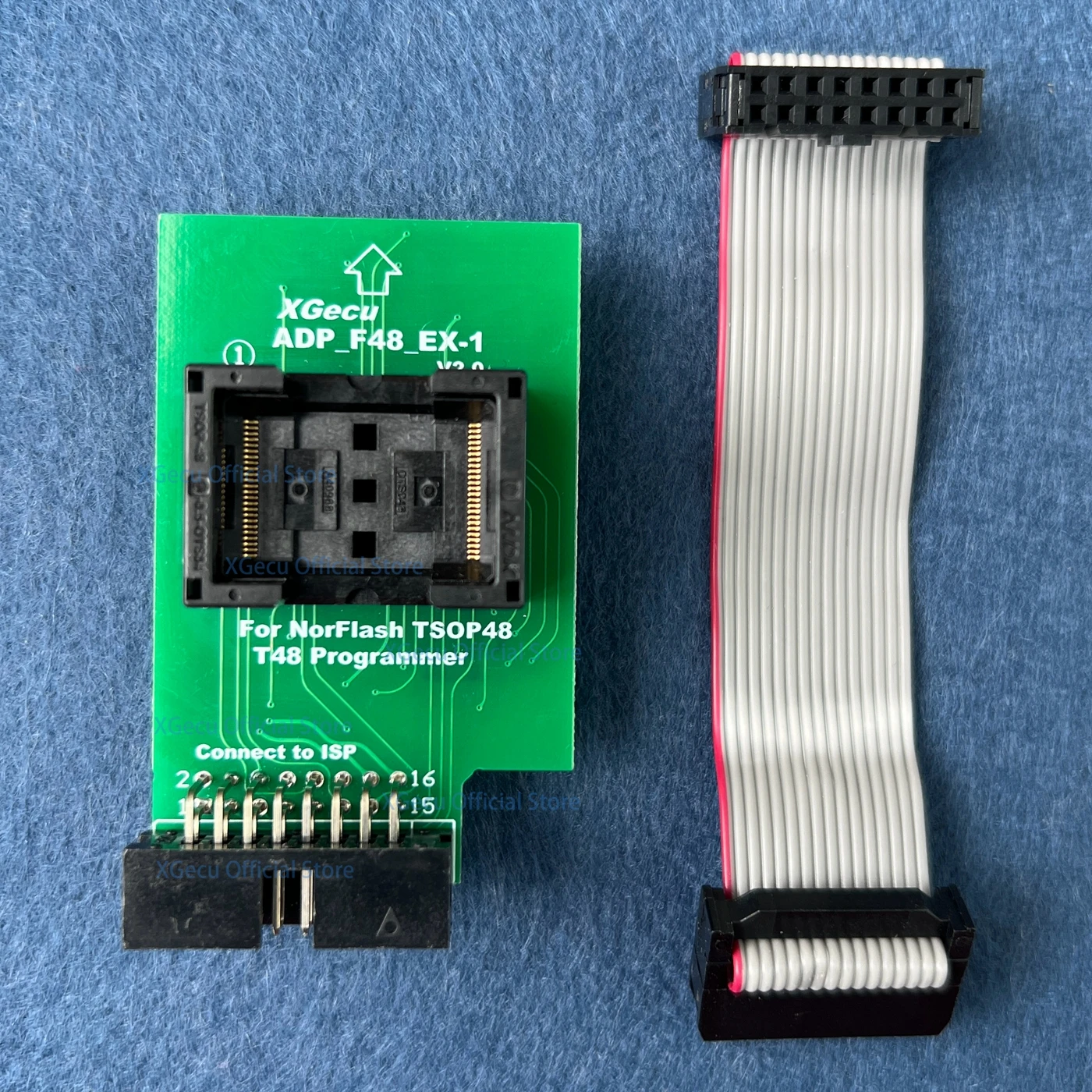 100% oryginalny specjalny adapter XGecu ADP_F48_EX-1 V2.0 TSOP48 do programatora Nor Flash może działać tylko z programatorem T48 (TL866-3G)