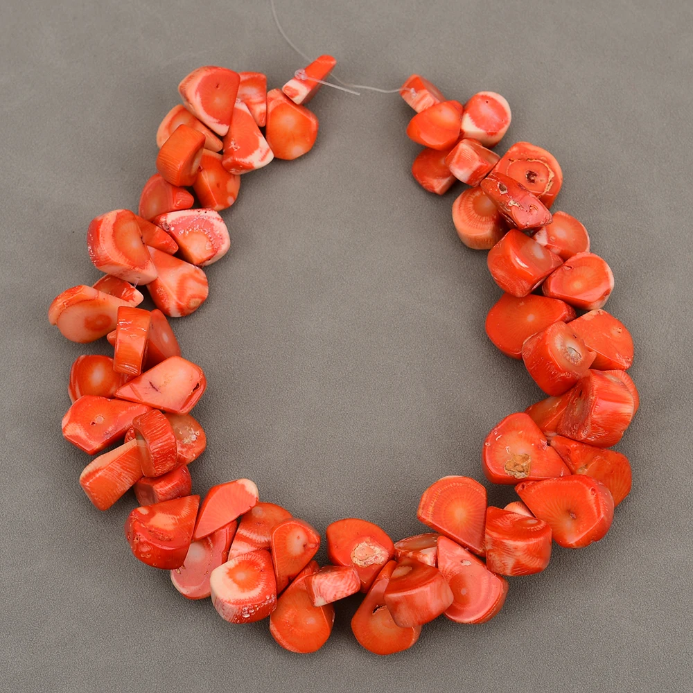 

APDGG Большие натуральные бусины оранжевого коралла с просверленными сверхами, 15,5 дюйма, нити для изготовления ювелирных изделий своими руками