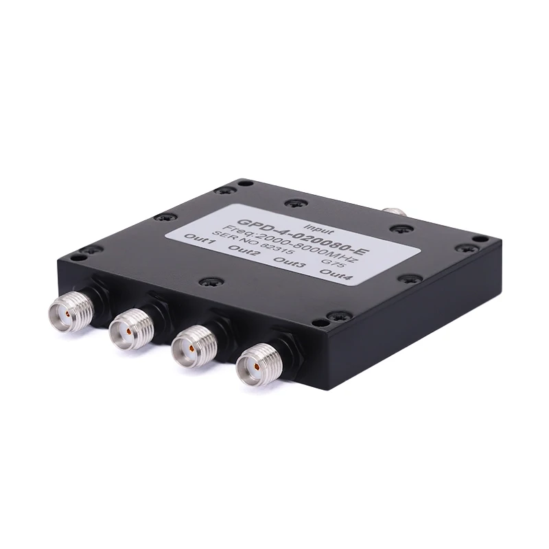 

4-Way SMA Power Divider From 2 GHz to 8 GHz Rated at 30 Watts