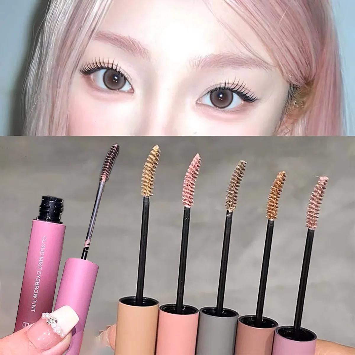 3D Eyebrow Dye Cream Long Lasting Pink Brown Color Eyebrow Mascara Tint Sweatproof Wild Brow Enhancer Cream Cosmetics Beginner