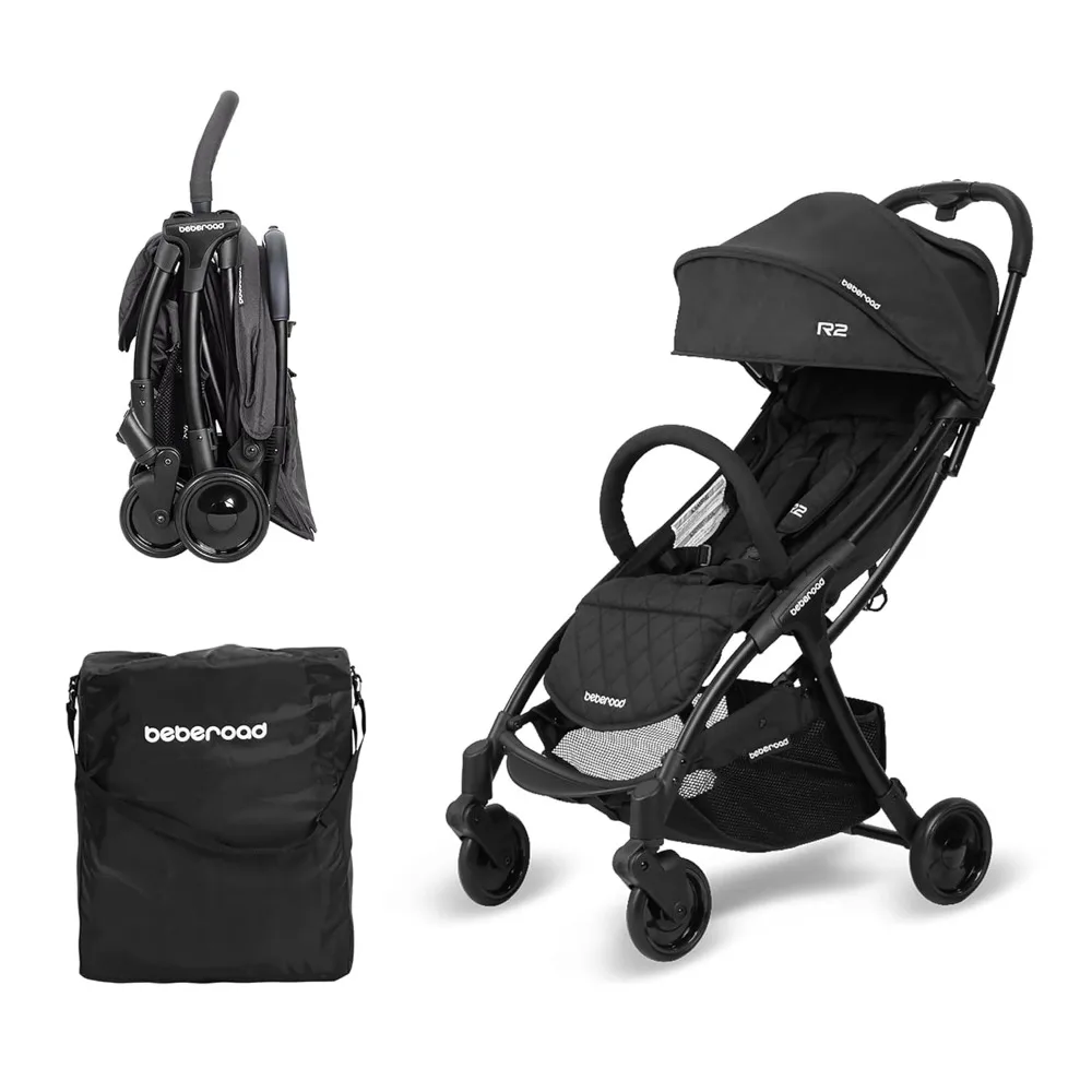 

R2 Small Travel Stroller Compact Stroller Foldable Lightweight Baby Stroller, Infant Toddler Stroller with Adjustable Backrest