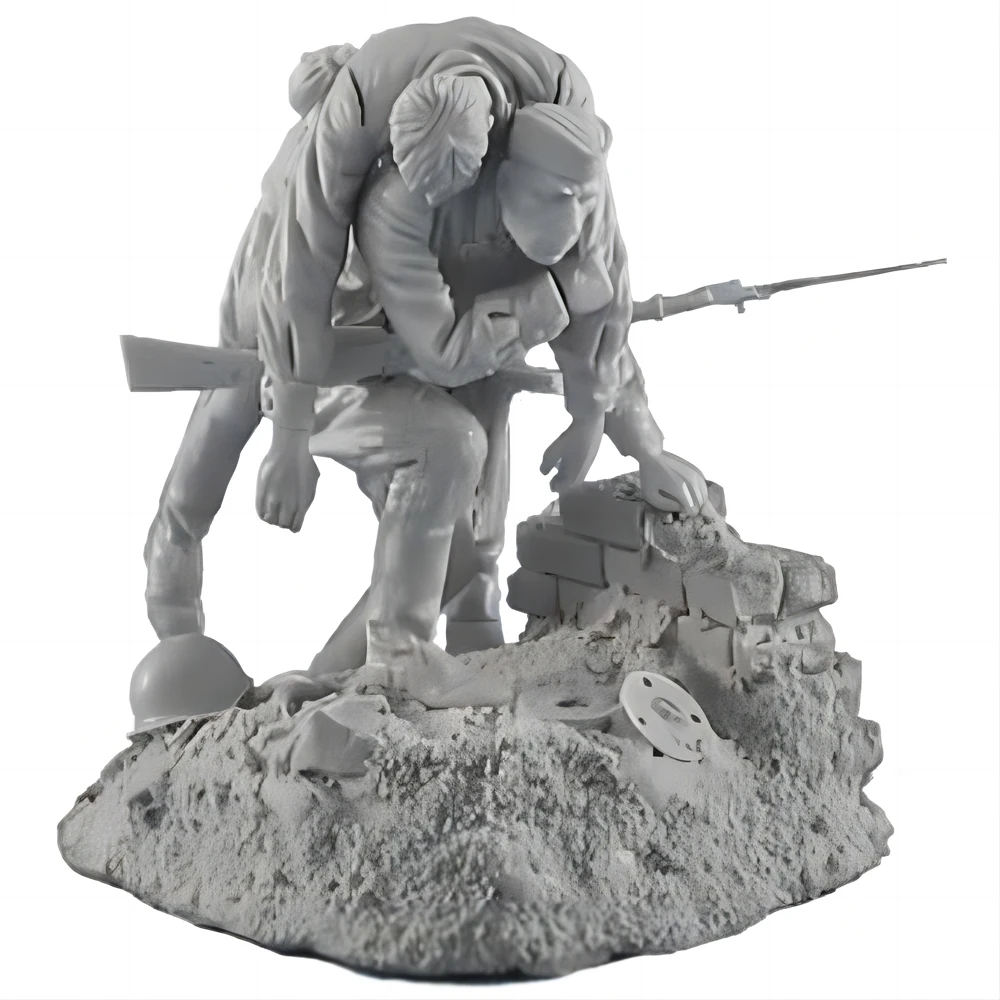 1/35 Resin Model Figure Kits GK , Two People,Including Scene,Military Theme,Unassembled And Unpainted,337C