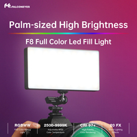 FalconEyes F8 RGB Pockelite Fill Light 20 FX Bi-Color 2500k-9999k LED Video Photography Light for Tiktok Youtube Vlog