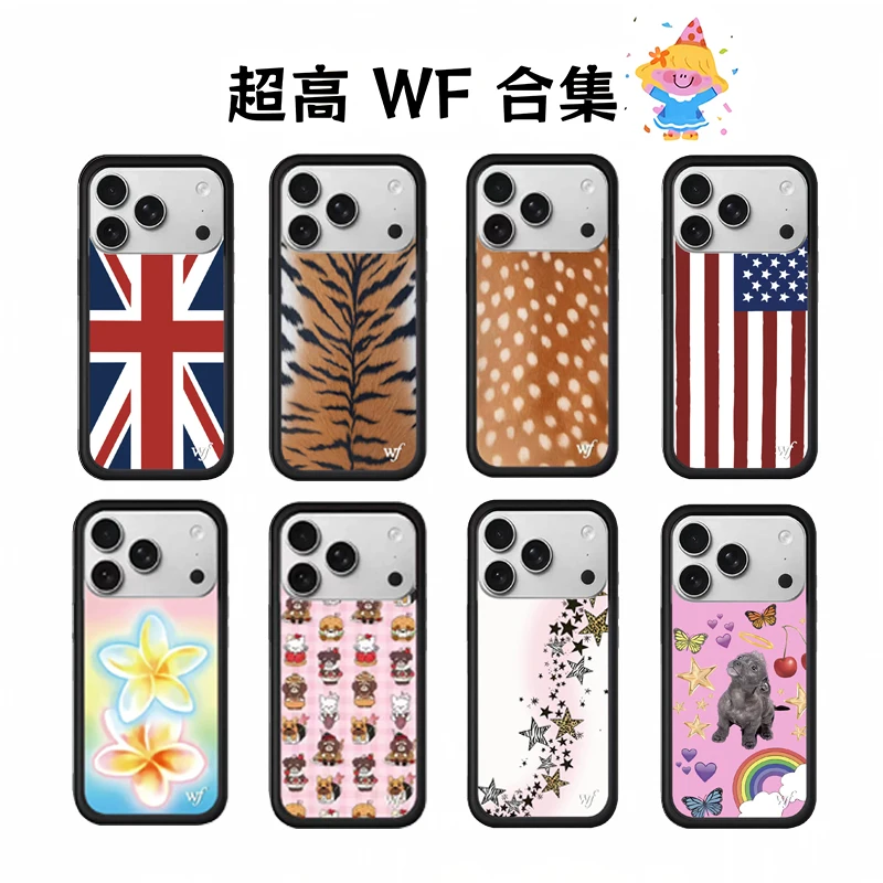 

New Wildflower ins Fawn Deer Phone Case for iPhone 17 16 15 14 13 12 Pro Max Plus WF Fashion iPhone 11 shockproof Back Cover