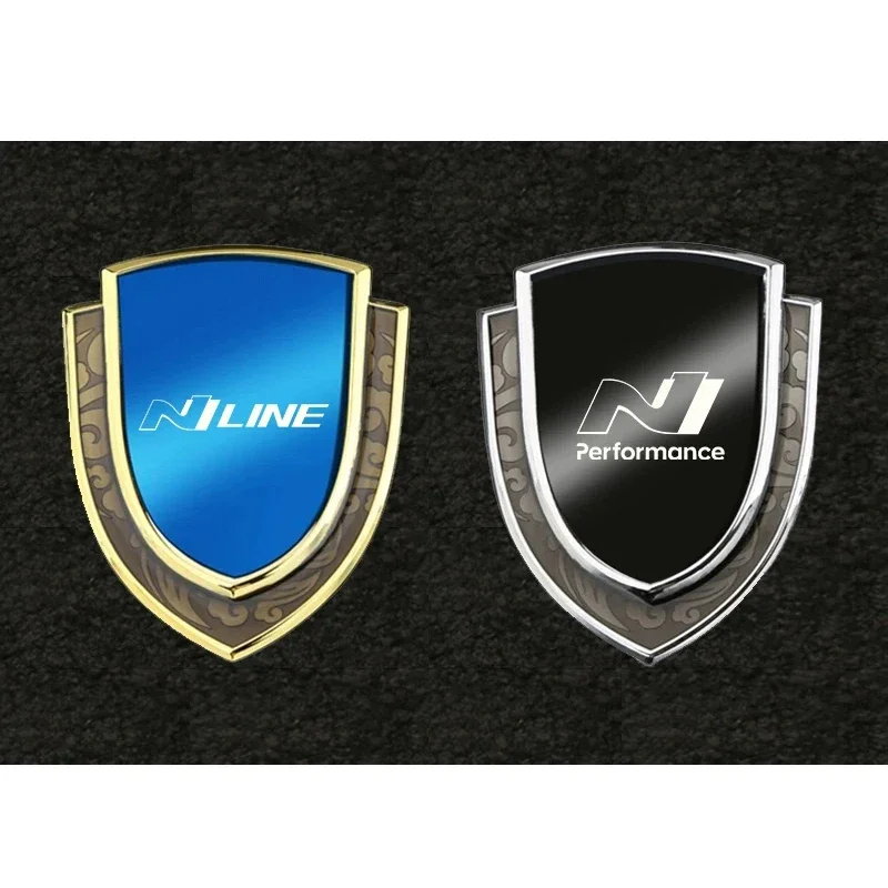 Car body 3D metal modified decorative stickers Accsesories for Hyundai n nline n-performance tucson kona sonata veloster i30 i20