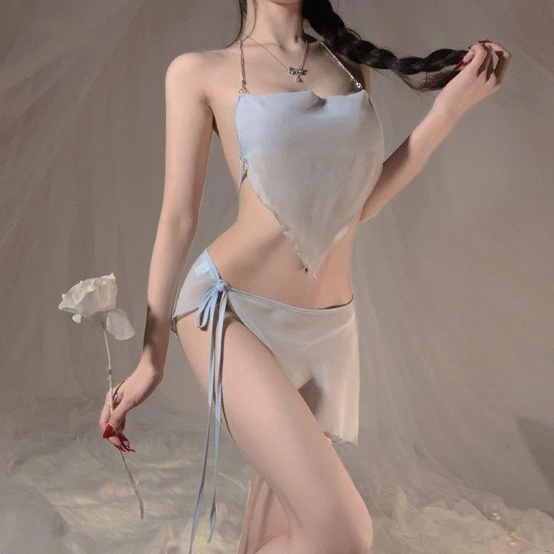 

Women Novelty Sexy Ladies Outfit Erotic Lingerie Shorts Costume Pajamas Set Clothes Transparent Body Suit Female Thong Bodysuit