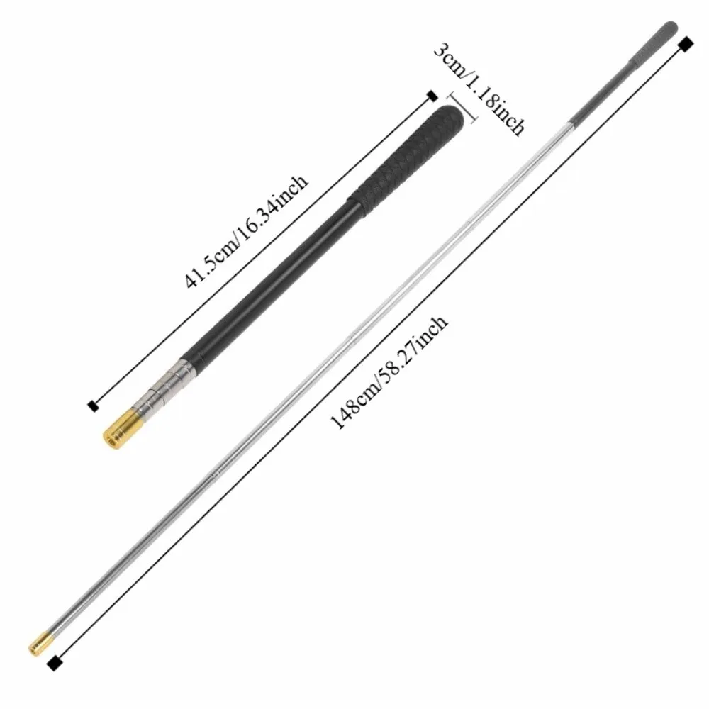 5 أقسام تصغير قصبة صيد خشبية قابل للسحب الفولاذ المقاوم للصدأ للتمديد قصبة صيد خشبية تيار صغير القطب الصيد الملحقات