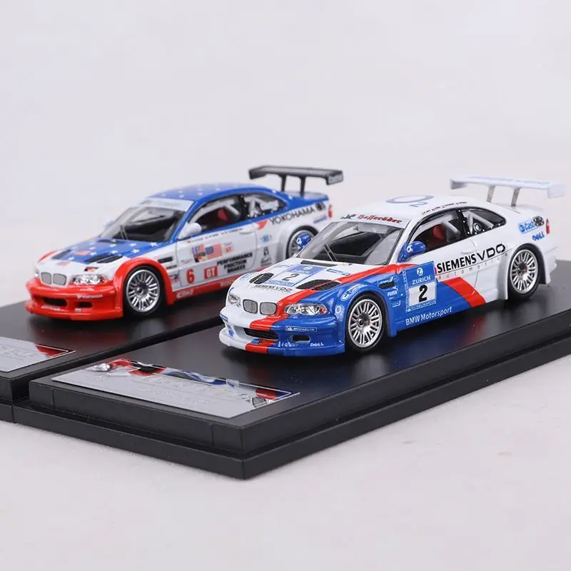 DCM 1:64 M3 GTR E46 Racing Car Alloy Car Diecasts & Toy Vehicles Car Model Miniature Scale Model Car For Children