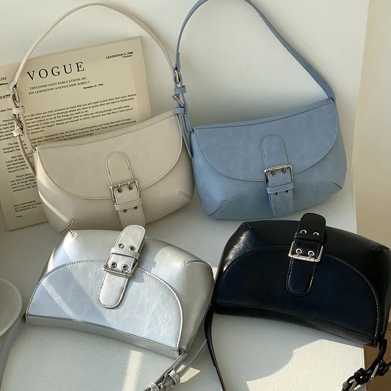 

Women handbag fashion small armpit bag flip cover Korean Style shoulder bag for women