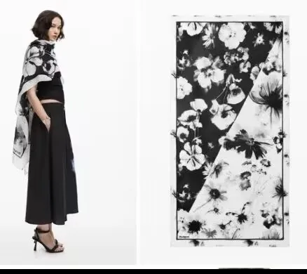 대외 무역 원래 단일 스페인어 인쇄 패션 컬러 아트 패션 여성 목도리 스카프 비치 스카프