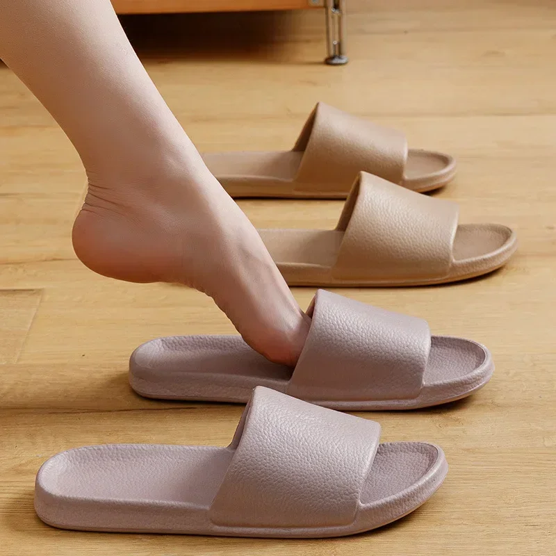 Summer EVA Women's Soft Slippers Indoor Home Casual Flat Flip Flops Bathroom Non-slip Slipper Outdoor Men Beach Slides Shoes