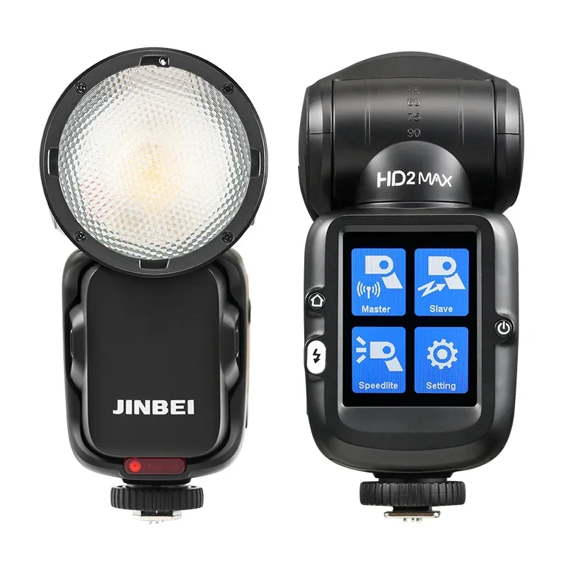 

JINBEI HD-2MAX Speedlite TTL HSS 1/8000s Round Head Camera Speedlight Studio Flash Ω Tube for Sony Nikon Canon Fujifilm Olympus