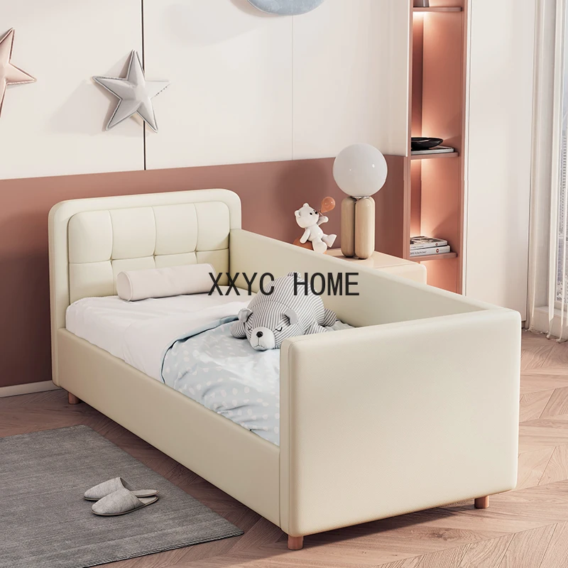 

Wooden Sleeping Children Beds Single Railing Floor Modern Bed Kids Castle Mattresses Camas Y Muebles Dormitorio Baby Furniture