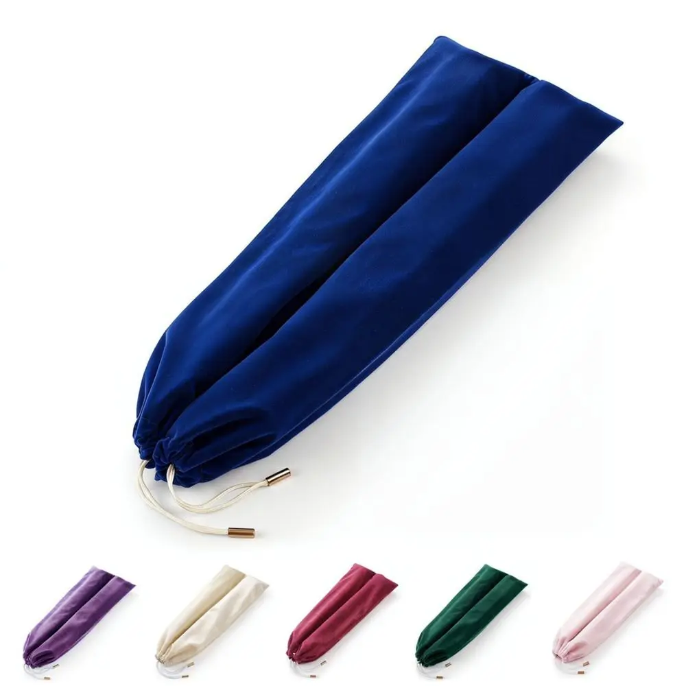 Velvet Mahjong Ruler Protective Storage Pouch Soft Drawstring Organizer Bag For Board Game Accessories Portable Sleeve