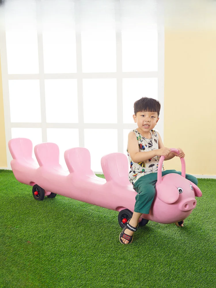 Kindergarten Multi-player Car Outdoor Sports Equipment Games Dragon Boat Children's Outdoor Competition Toys