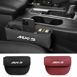 Boîte de rangement en cuir pour siège de voiture, porte-évaluation pour Mazda MX-5 ata MiNA NB NC ND 1990-2019 2020 2021 2022 2023