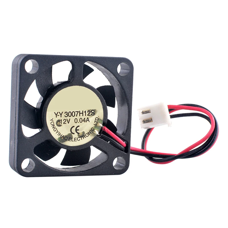 Y-Y 3007H12S 3cm 30mm fan 30x30x7mm DC12V 0.04A Ultra-Quiet Cooling Fan for Raspberry Pi Small Devices