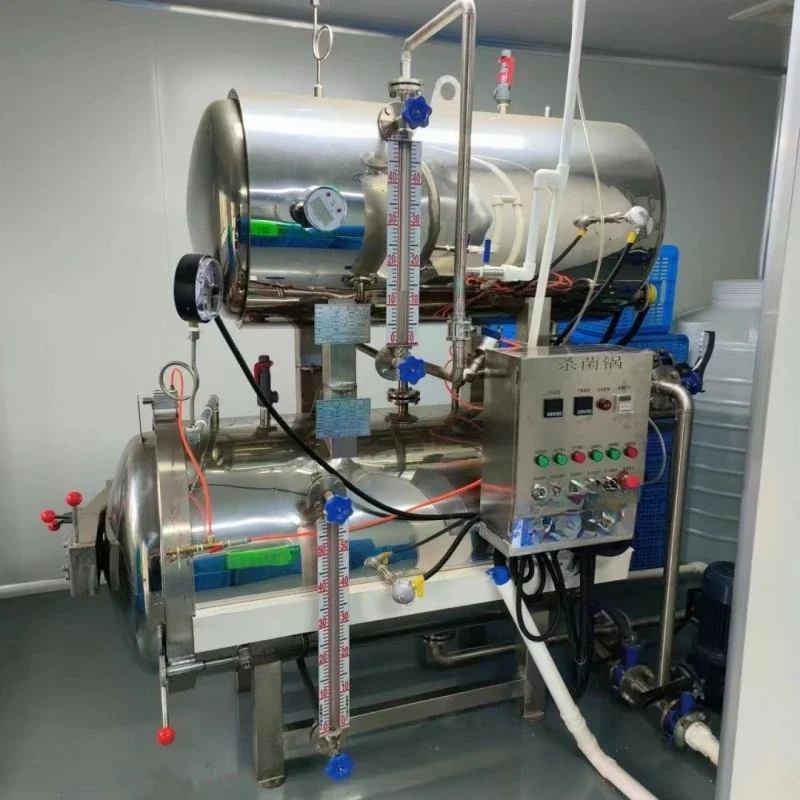 Olla de esterilización de carne para almuerzo enlatada, olla de esterilización de alta temperatura para dumplings de carne de arroz glutinoso, gachas de desayuno