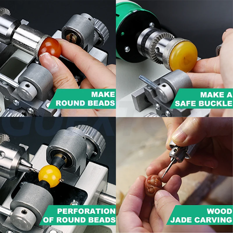 Small Table Grinder Integrated Machine for Jade Cutting and Polishing Round Bead Jade Agate Mini Table Saw