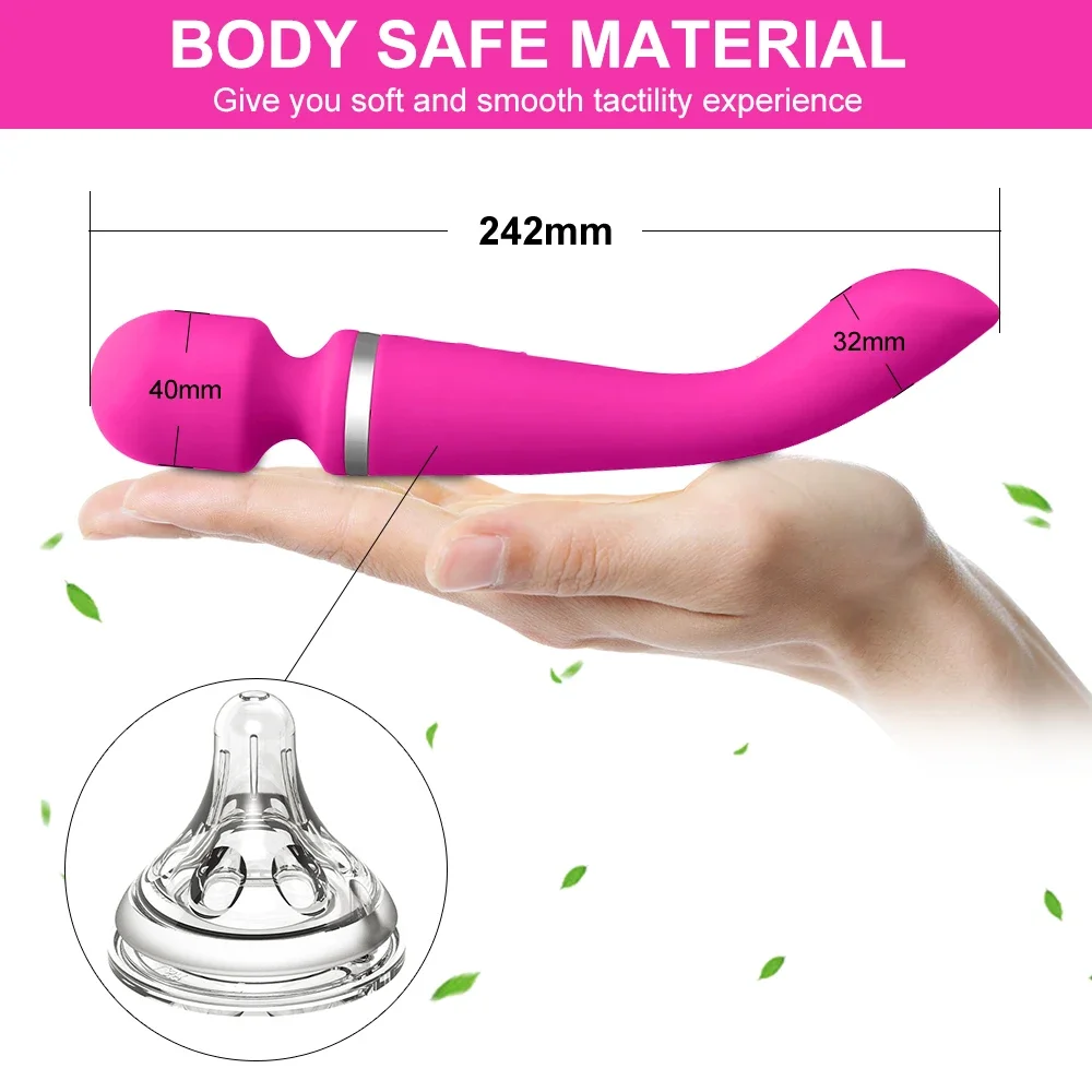 Powerful Vibrator for Women AV Magic Wand Female G-Spot Dildo Clitoris Stimulate Sex Toys Adults Goods