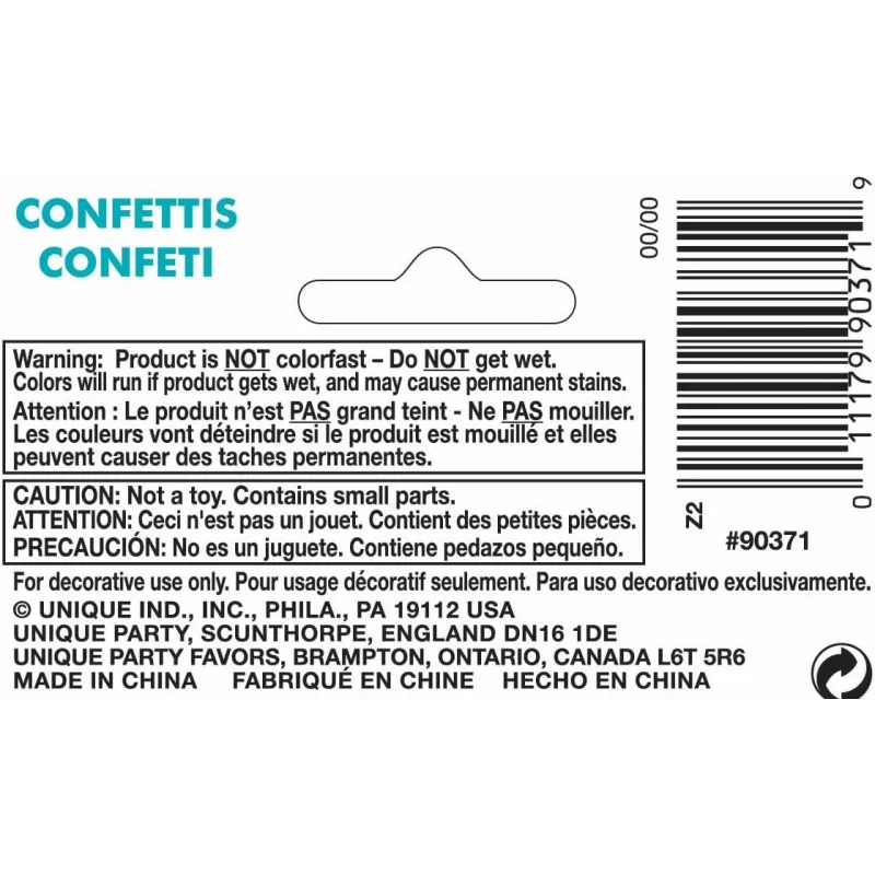 Confeti de lámina de plata brillante: 0,5 oz (1 pieza), cumpleaños, duchas, vacaciones y más