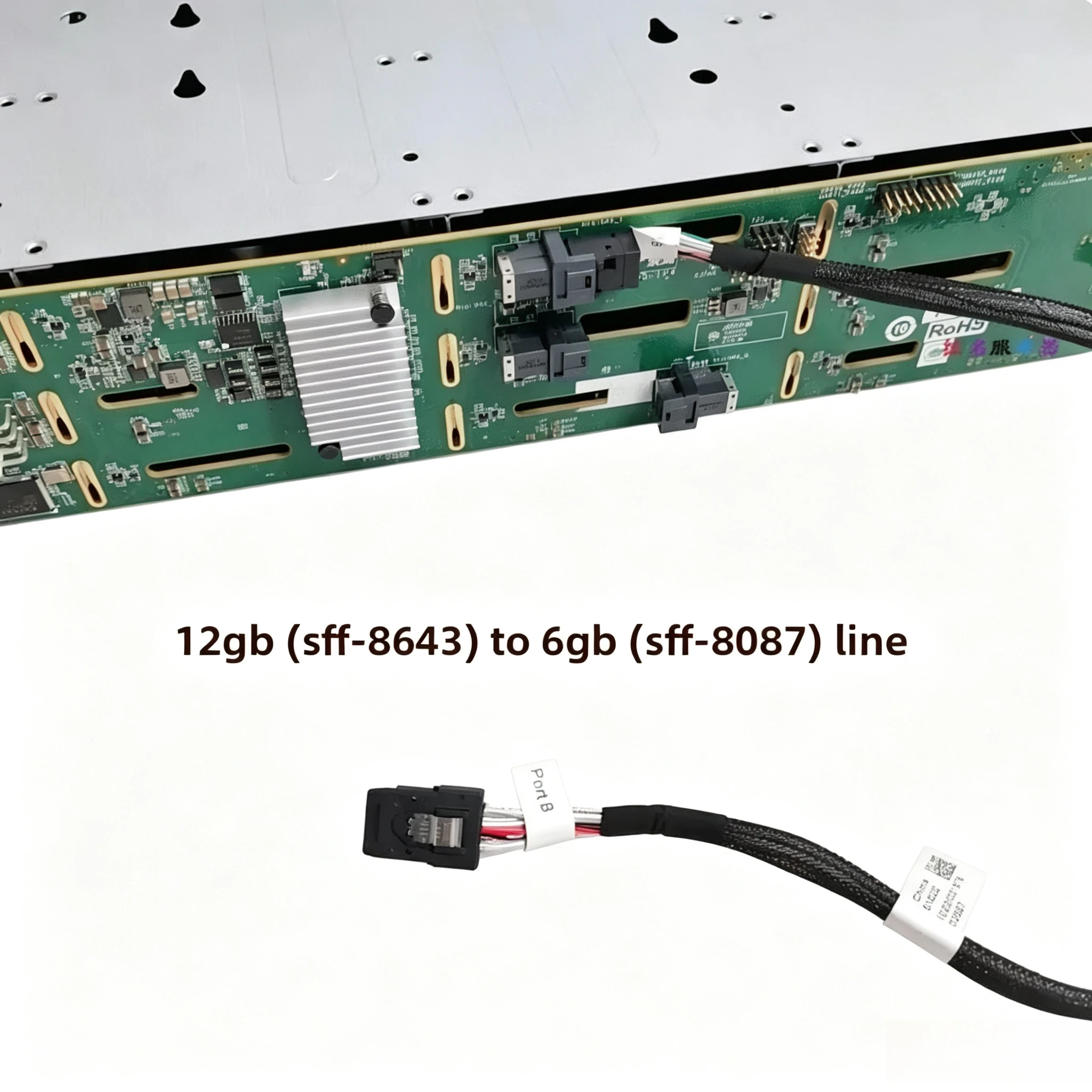 12-Bay 3.5" Hot Swap HDD Cage SFF-8087 Mini SAS Backplane With D-Type 4Pin Molex Power Connector
