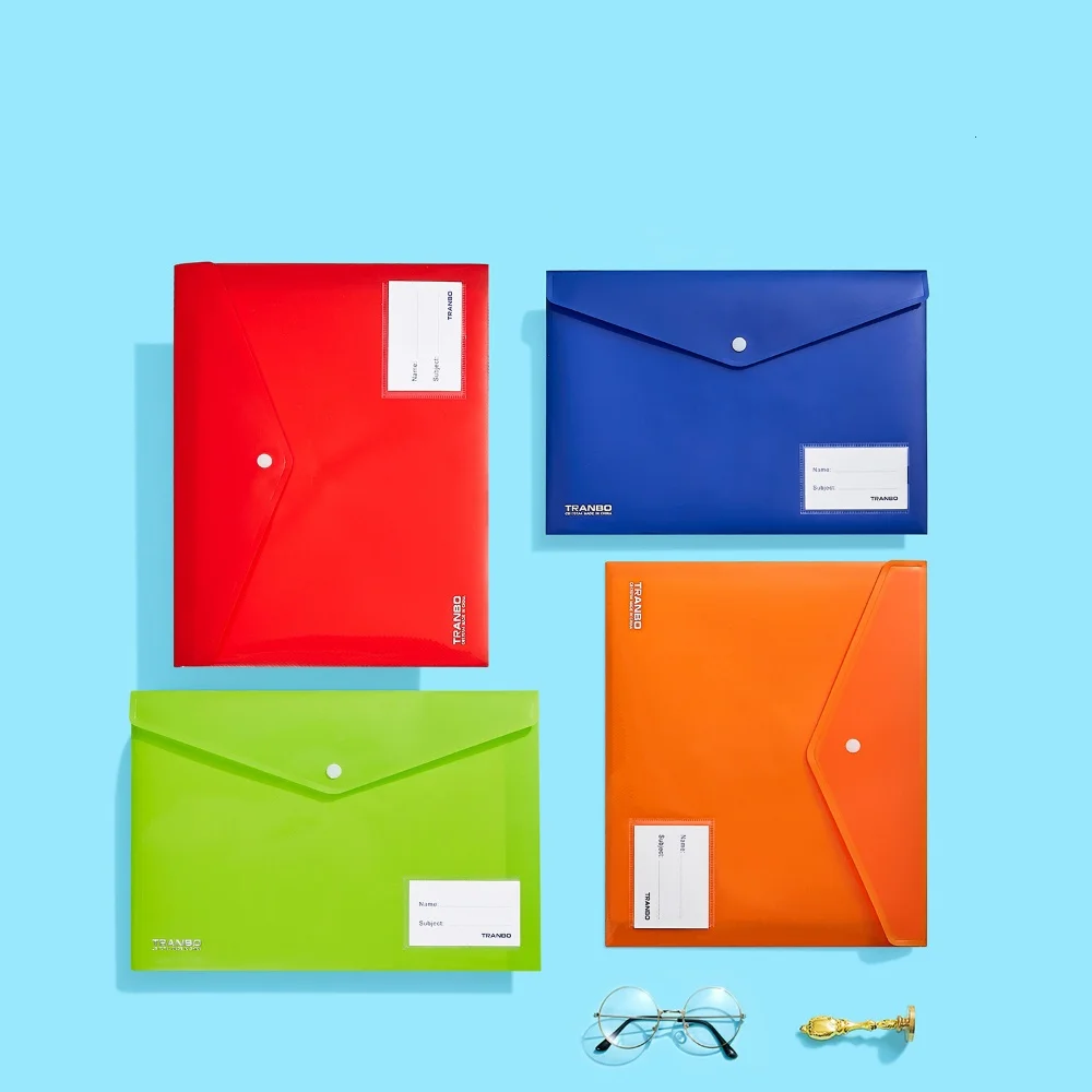 A4 File Organizer File Bag Thickened Storage Folder Practical Office Document Holder For Office Workers Schools