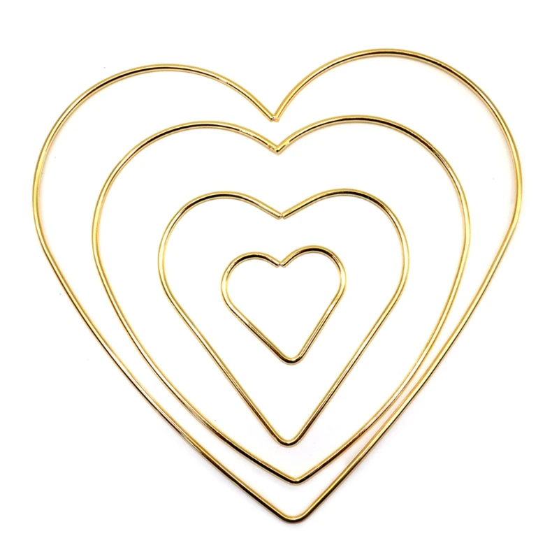 Frame Circle Ring Handmade Dreamcatcher Metal Macrame Love Hoop