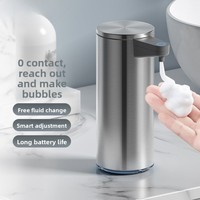 Intelligent Automatic Sensing Stainless Steel Soap Dispenser Contactless Wall-mounted Electric for Household Kitchen