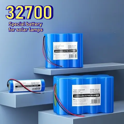 32700 Battery 3.2V LiFePO4 Battery Pack Lithium Iron Phosphate Battery for Solar Street Lights Outdoor Courtyard Lamp