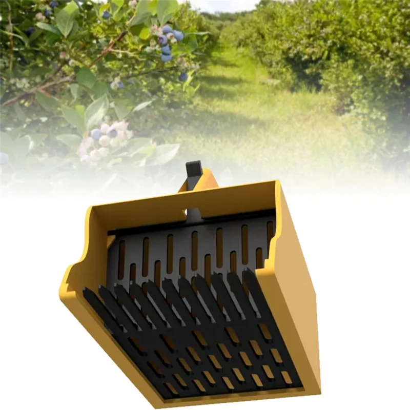【¡¡El precio más bajo!】Recolector de frutos rojos de 2 piezas con peine, herramienta más fácil para recoger y recoger bayas, rastrillo de arándanos, peine ergonómico Han