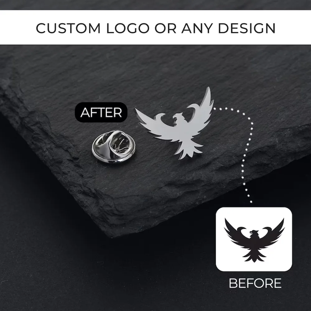 Customized Badge Stainless Steel Brooch, Personalized Badge Brooch, Business Brooch, Enterprise Customized Logo, Symbolic Brooch