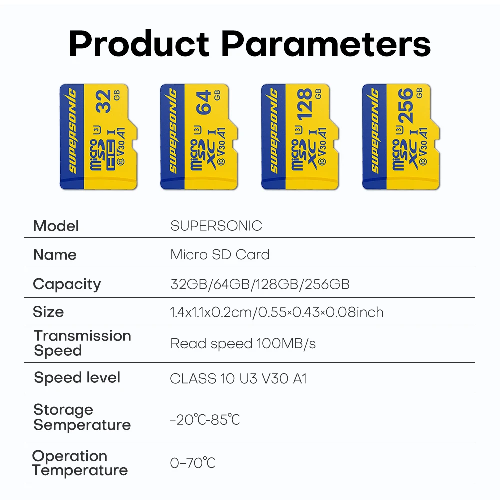بطاقة ذاكرة أسرع من الصوت 256 جيجابايت 128 جيجابايت 64 جيجابايت 32 جيجابايت TF بطاقة مايكرو sd فئة 10 بطاقة فلاش ذاكرة Microsd لأجهزة الكمبيوتر Samrtphone مع Adater