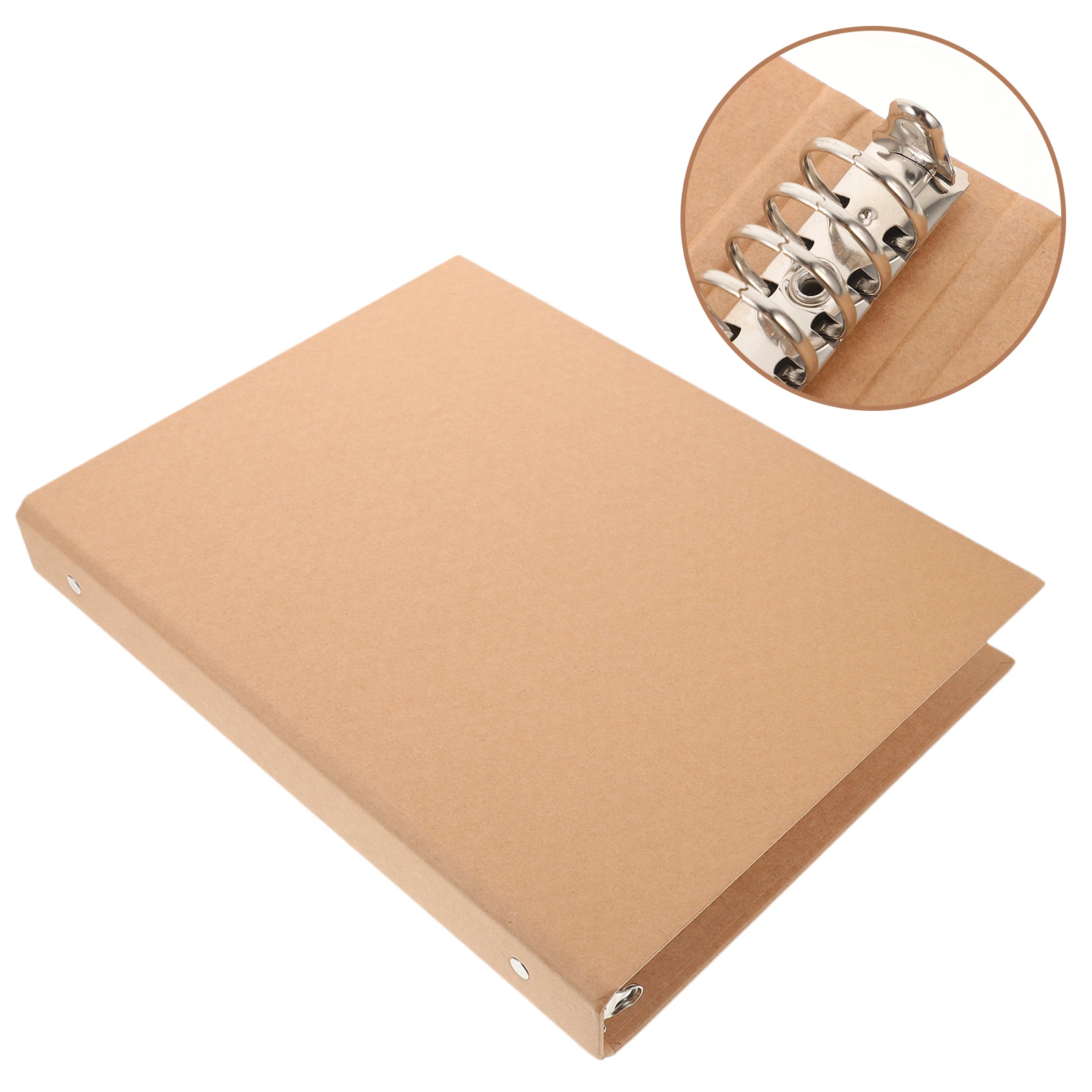 A4 Binder Kraft Paper Notebook Cover Notepad Binder Shell Scrapbook Case Loose Leaf Binder Cover Protector