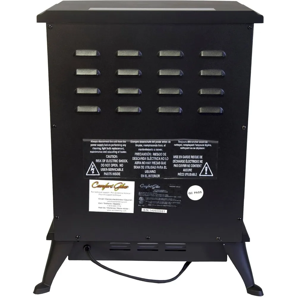 موقد أشتون الكهربائي الأسود ES4215، توهج مريح، الأبعاد: 11.5 × 16.5 × 23 #4