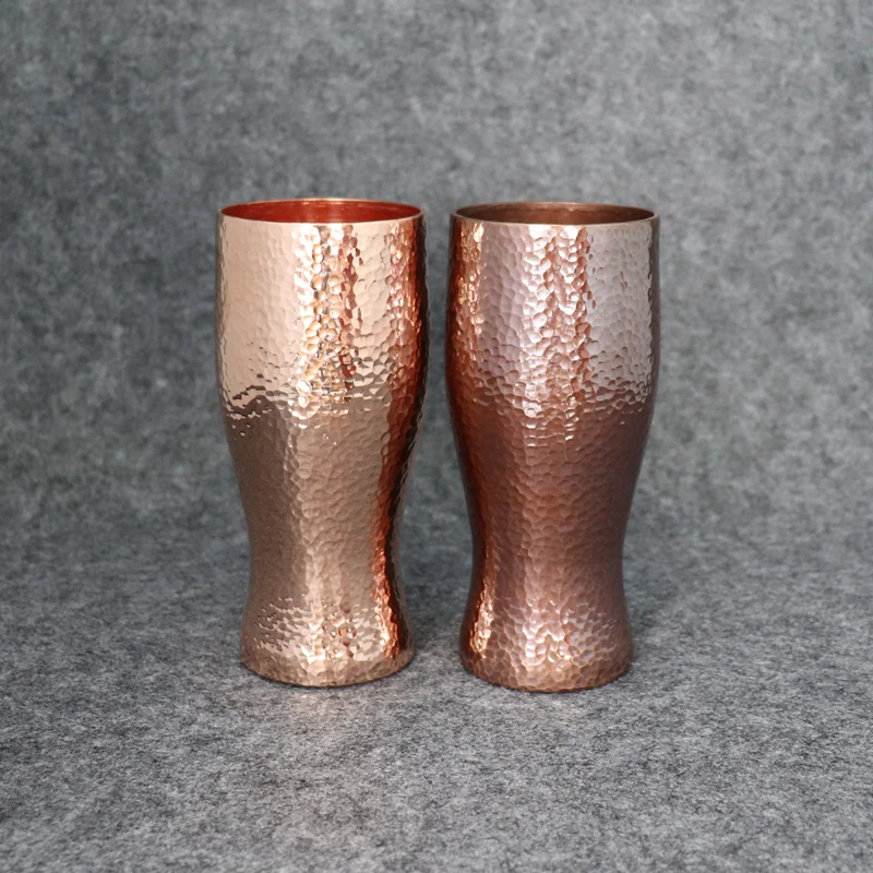 Copper water cup Pure copper cup Hand made copper cup Thickened red copper cup Beer copper cup Pure hand made copper cup