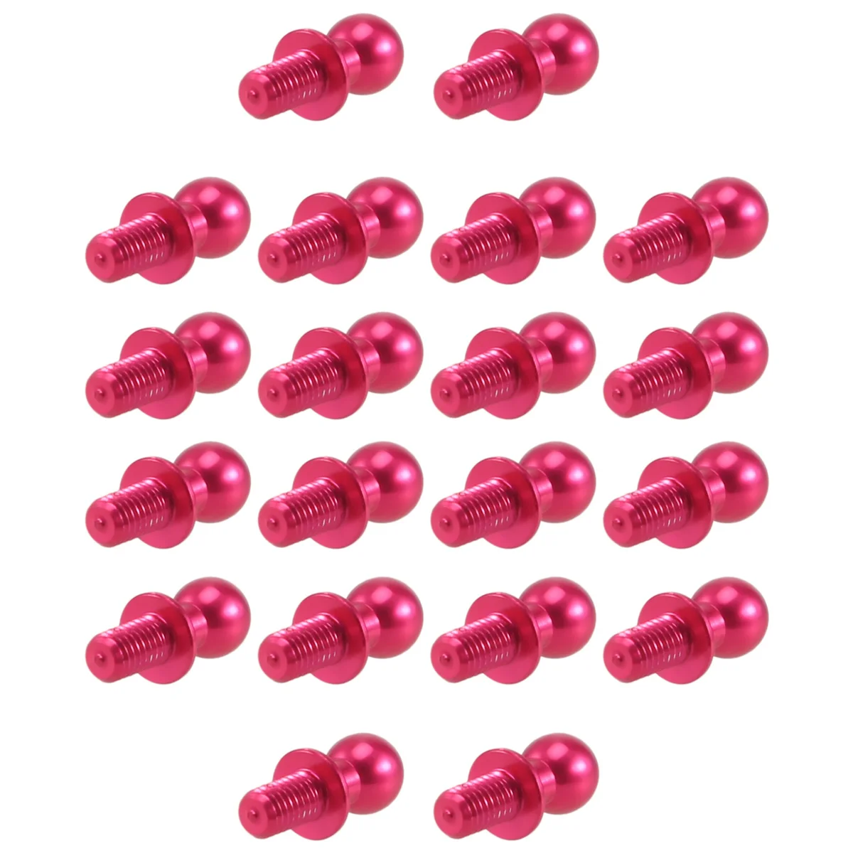 ABZW 20Pcs Metal M3 Hex Ball Head Screws for Tamiya TT-01 TT-02 Sakura D4 D5 1/10 RC Drift Car Spare Parts Universal,2